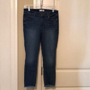 Loft Modern Skinny Frayed Crop Jean